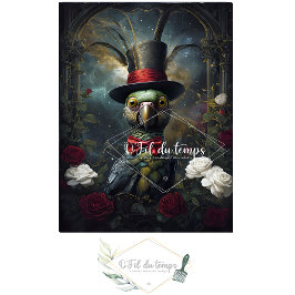 ハッおもしろいトデコページ紙付き動物。 薄葉紙