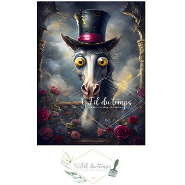 ハッおもしろいトデコページ紙付き動物。 薄葉紙