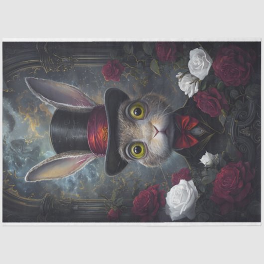 ハッおもしろいトデコページ紙付き動物。 薄葉紙 (正面)