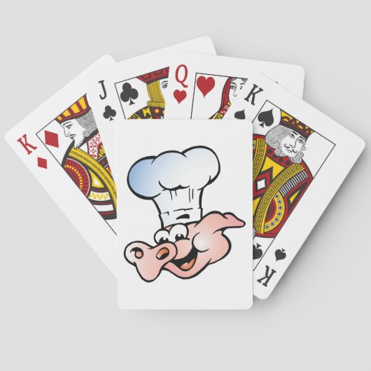 ハッおもしろいト付き漫画ピグシェフ トランプ (裏面)