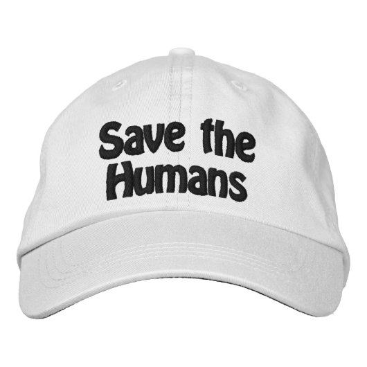 ハッおもしろいト 刺繍入りキャップ (正面)