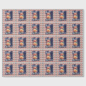 ハッおもしろいピー引用文オールオーバープリント ラッピングペーパー (フラット)