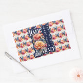 ハッおもしろいピー引用文オールオーバープリント 長方形シール (封筒)