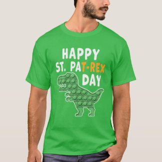 ハッおもしろいピーSt patricks dayレックスポップ・アートの恐竜 Tシャツ