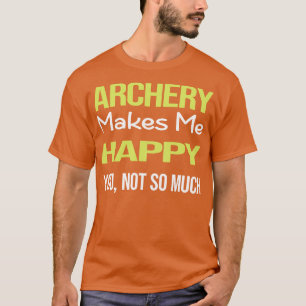 ハッおもしろいプアーチェリー射手矢の弓 Tシャツ