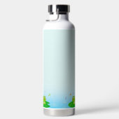 ハッおもしろいプカエルとグッドビーブスオンリー文字 ウォーターボトル (右面)