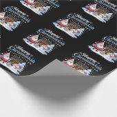 ハッおもしろいプクリムカサンタ(ユダヤ教)メノラーホリデー ラッピングペーパー (角)