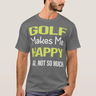 ハッおもしろいプゴルフのゴルファー Tシャツ