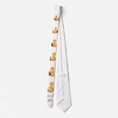 ハッおもしろいプダックとネックタイ – スマイル ネクタイ (裏面)