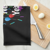 ハッおもしろいプニューイヤー大晦日2023パーティーデコレーションセ キッチンタオル (四つ折り)