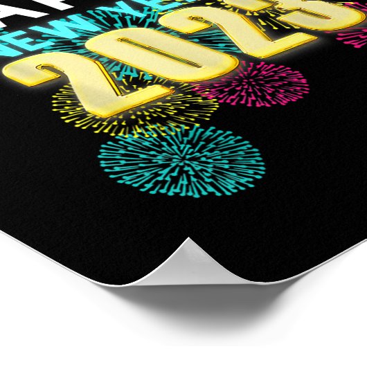 ハッおもしろいプニューイヤー2023ニューイヤーイブパーティークーン ポスター (角)