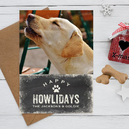 ハッおもしろいプハウデイズ犬の恋人クリスマスフォト シーズンカード