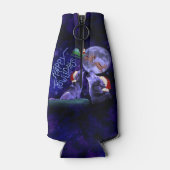 ハッおもしろいプハウリデイズクリスマスウルフプン ボトルクーラー (裏面)