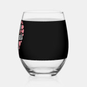 ハッおもしろいプバレンタインデーハートラブバレンタイン ステムなしワイングラス (右)