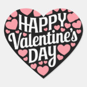 ハッおもしろいプバレンタインデーハートラブバレンタイン ハートシール (正面)
