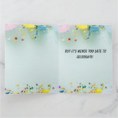 ハッおもしろいプベレート誕生日 カード (内部)