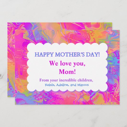 ハッおもしろいプマザーズ日水色パーソナライズされた (正面/裏面)