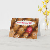 ハッおもしろいプ69th誕生日ホットクッキー カード (黄色い花)