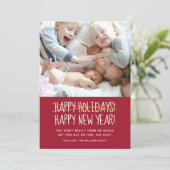 ハッおもしろいモダンプニューイヤーホリデーカード シーズンカード (スタンド正面)