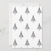 ハッおもしろいモダンプ新年フォトホリデーカード シーズンカード (裏面)