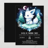 ハッお洒落プウルフ誕生日 招待状 (正面/裏面)