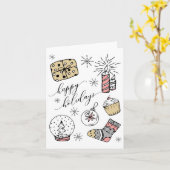 ハッお洒落プホリデーズフォールディングカード カード (黄色い花)