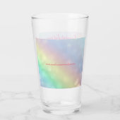 ハッかわいらしパーソナライズされたグ100誕生日 タンブラーグラス (裏面)