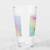 ハッかわいらしパーソナライズされたプ50誕生日 タンブラーグラス (右)