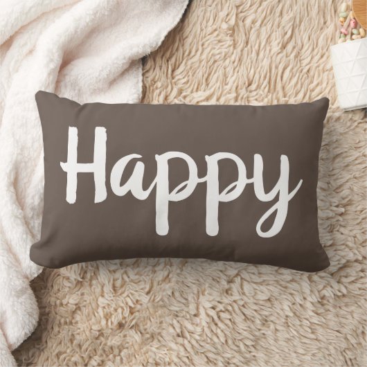 ハッかわいらしピータイポグラフィ |腰枕 ランバークッション (ブランケット)