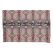 ハッかわいらしプハートピンクピローケースセット 枕カバー (正面左)