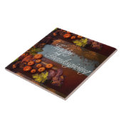 ハッかわいらし素朴ピー感謝祭パターンデザイン タイル (側面)