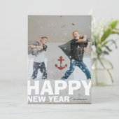 ハッはっきりしたプニューイヤーホリデーフォトカード シーズンカード (スタンド正面)