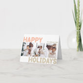 ハッはっきりしたモダンプホリデーズ折り曲げ3枚の写真 シーズンカード (正面)