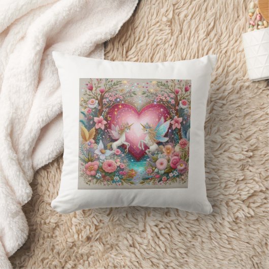 ハッやる気を起こさせるとかわいいバレンタインデー クッション (ブランケット)