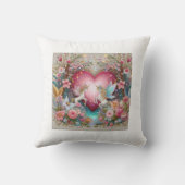 ハッやる気を起こさせるとかわいいバレンタインデー クッション (裏面)