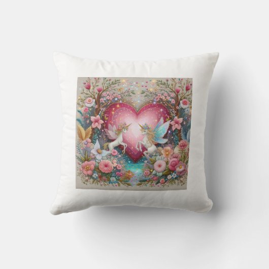 ハッやる気を起こさせるとかわいいバレンタインデー クッション (裏面)