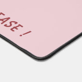 ハッよくはしゃぐプススカスタム文字カラーおもしろい デスクマット (コーナー)