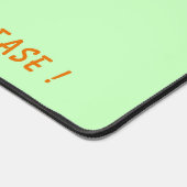 ハッよくはしゃぐプダックカスタム文字カラーとカラーおもしろい デスクマット (コーナー)