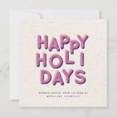 ハッよくはしゃぐプブライトカラフルタイポグラフィ事業 シーズンカード (正面)