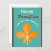 ハッエレガントプサンクスギビングと離れ秋 シーズンポストカード (正面/裏面)