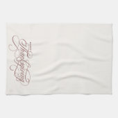 ハッエレガントプサンクスギビングデザイン キッチンタオル (横)