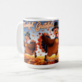 ハッエレガントプサンクスギビング コーヒーマグカップ (正面左)