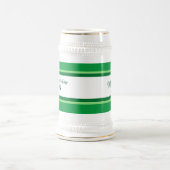 ハッエレガントプセントパトリックの日名前をカスタムするグリーン ビールジョッキ (中央)