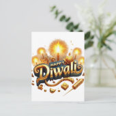 ハッエレガントプディワリ金ゴールドキャンドルフェスティバルの光 シーズンポストカード (スタンド正面)