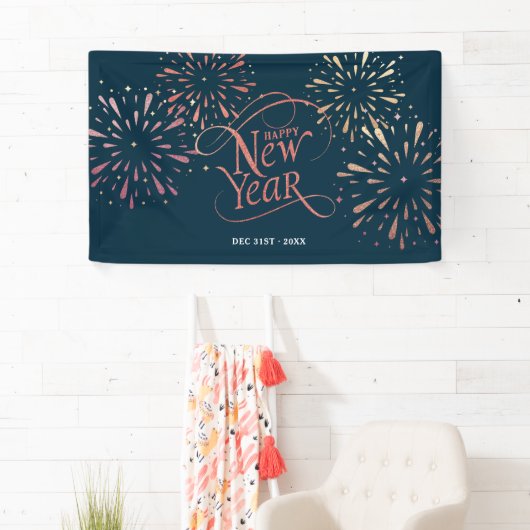 ハッエレガントプニューイヤーゴールドフォイル 横断幕 (インサイチュ)