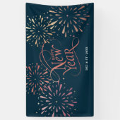 ハッエレガントプニューイヤーゴールドフォイル 横断幕 (縦)