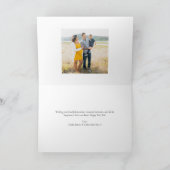 ハッエレガントプニューイヤー脚本写真シンプルシック シーズンカード (内部)