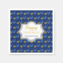 ハッエレガントプハヌッカ水の色の星ダビデ スタンダードカクテルナプキン