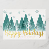 ハッエレガントプホリデーズカスタムグリーンフォレスト金ゴールド 箔シーズンカード (正面)