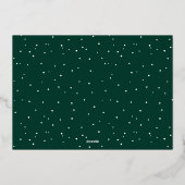 ハッエレガントプホリデーズカリフォックグリーンフォト 箔シーズンカード (裏面)